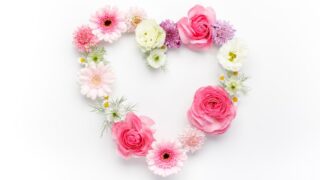 花のハートリース